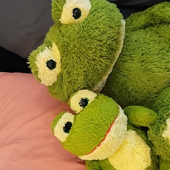 Frogs Stuffed Animals Plush toys Lot set Big And Small Duo - Picture 1 of 10